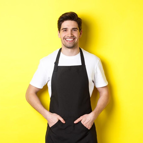 Kitchen Plain Aprons - Color: Blue