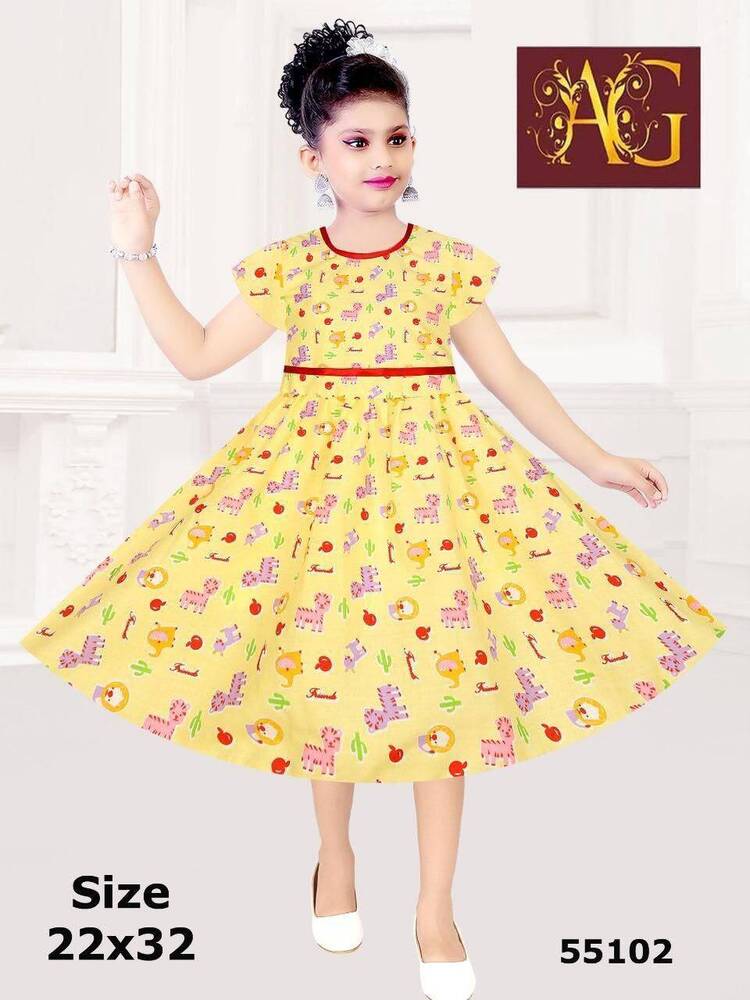 55102 Fancy Multicolor Baby Frock