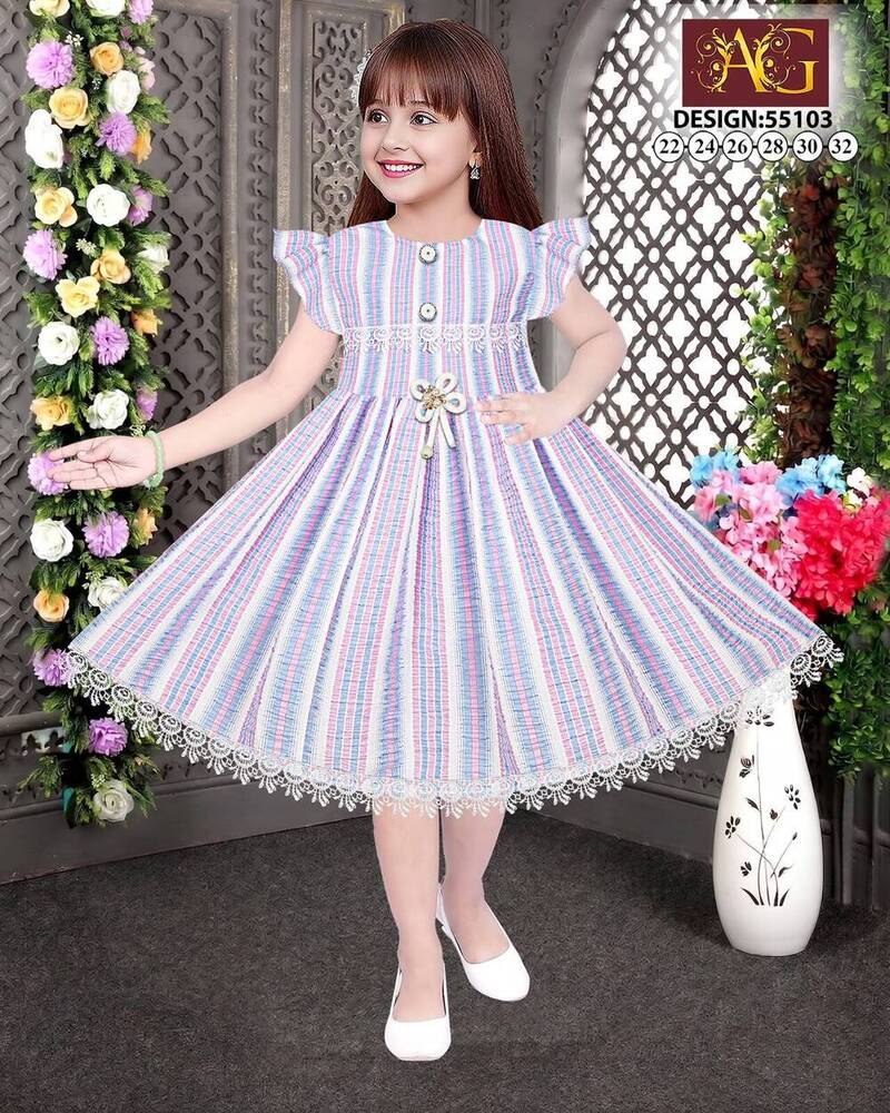 55103 Multicolor Baby Frock