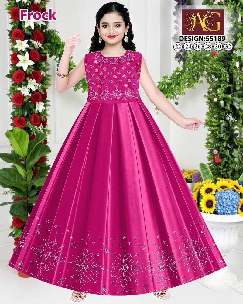 55189 Knee Length Baby Frock