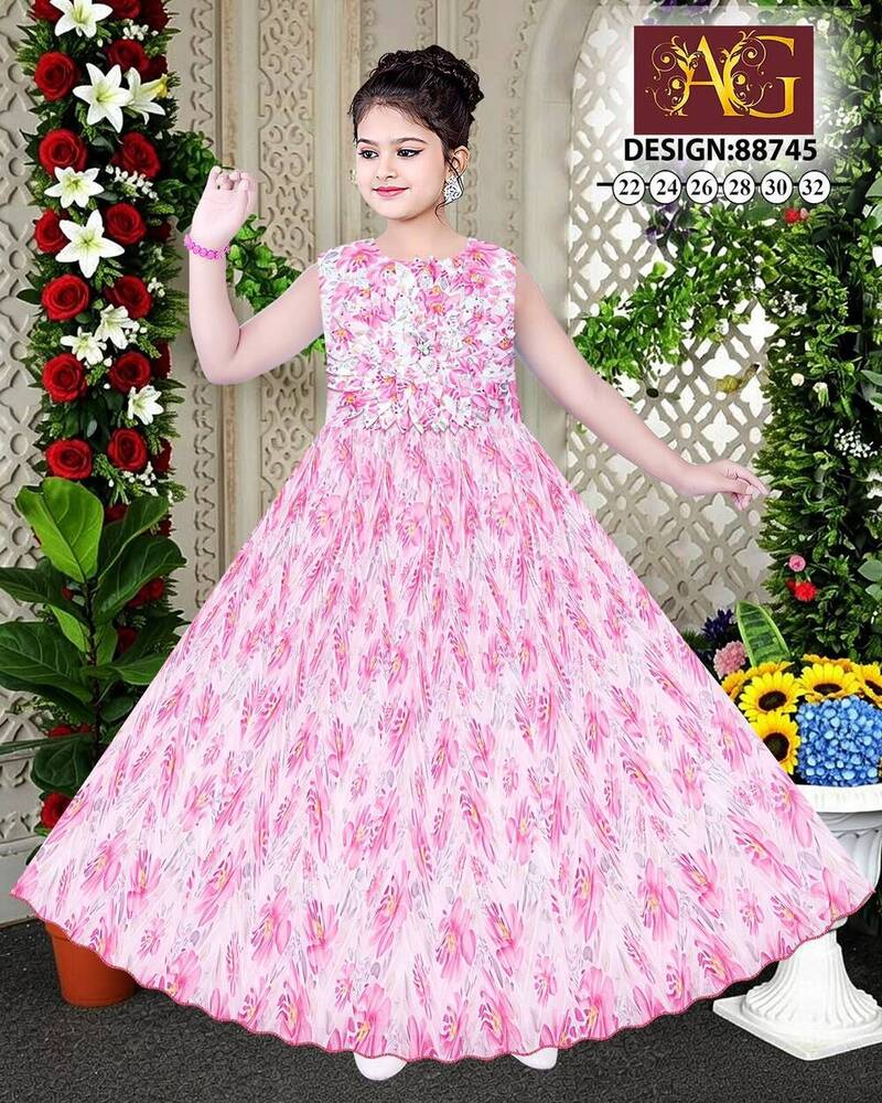 88745 Knee Length Baby Frock
