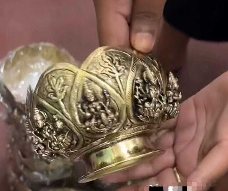 Carved Lakshmi Bowl