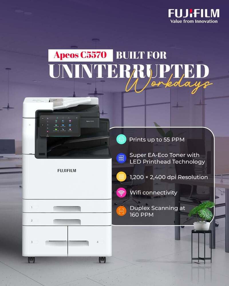 FUJIFILM Apeos C3060 C2560 C2060 A3 Colour Multifunction Printer with Print