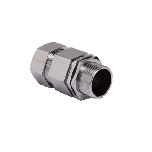 Double Compression Cable Gland - Nickel Plated Brass, 16-90mm, Ip66/ip67 | Dual-seal, Armoured & Unarmoured Cable Compatible