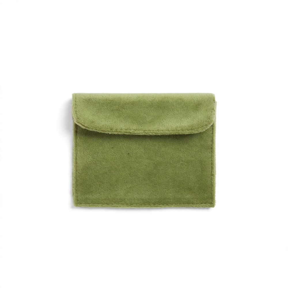 Green Velvet Earrings pouch