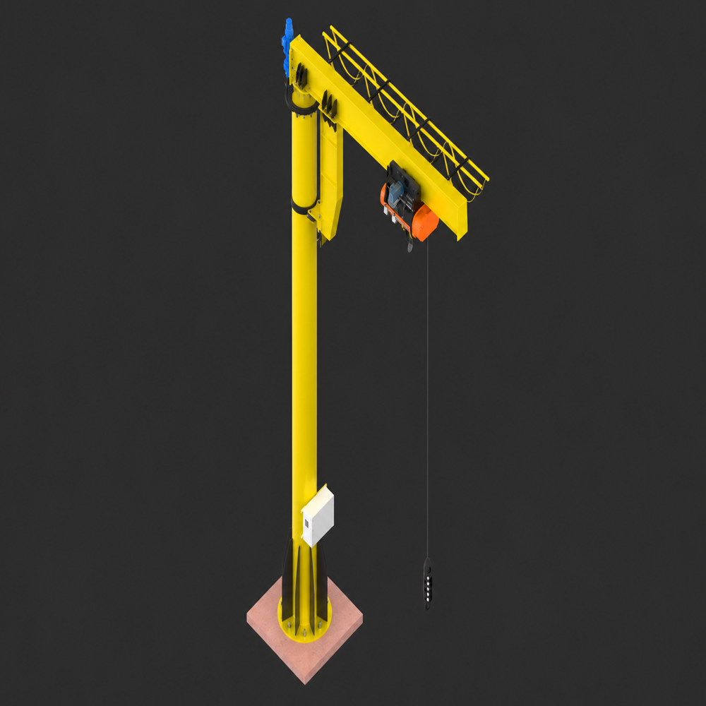 Jib Crane - Crane Total Weight: Approx. 1200 Kg