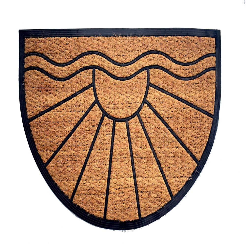 Rubber Backed Coir Door Mat - Back Material: Anti-Slip Latex