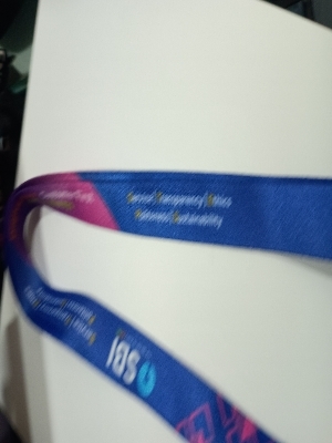 SBI lanyard with metal Cap with logo printed