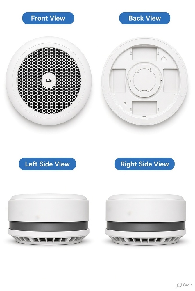 Round Cassette Ac - Capacity: 1.5 Ton