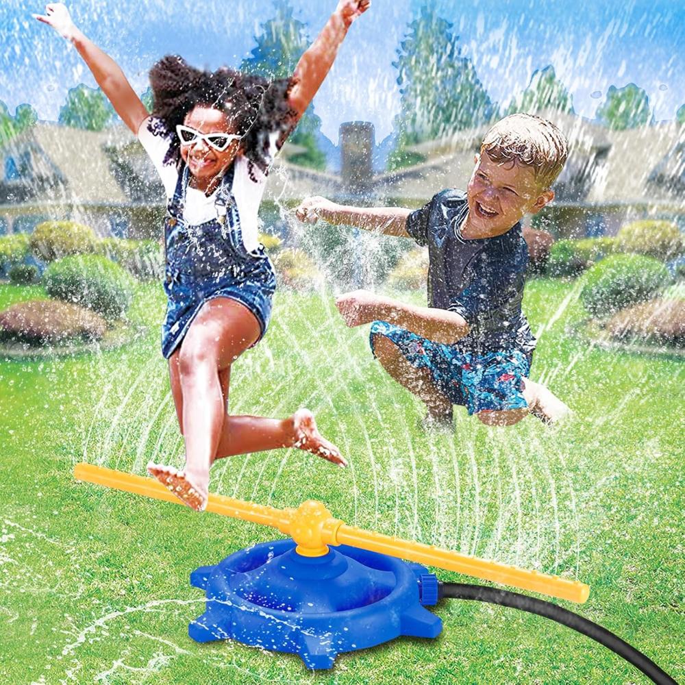 Water Sprinkler Outdoor Toys For Kids - Color: Blue & Yellow