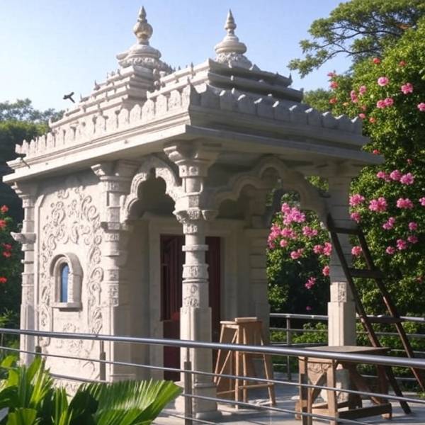 Custom Design Mandir Construction Service