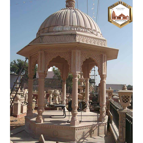 Pink Sandstone Gazebo - Dimensions: Customizable