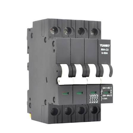 MCB (fOUR POLE) black