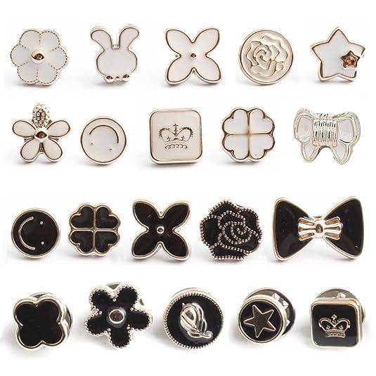  20 Pcs Brooch Buttons
