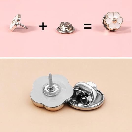 20 Pcs Brooch Buttons