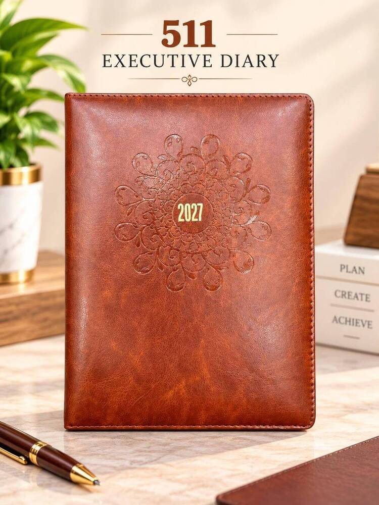 Leather Diary Corporate Gift Set