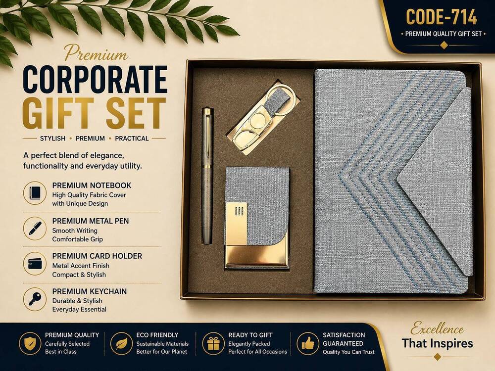 Notebook Pen Keychain Card Holder Corporate Gift Set
