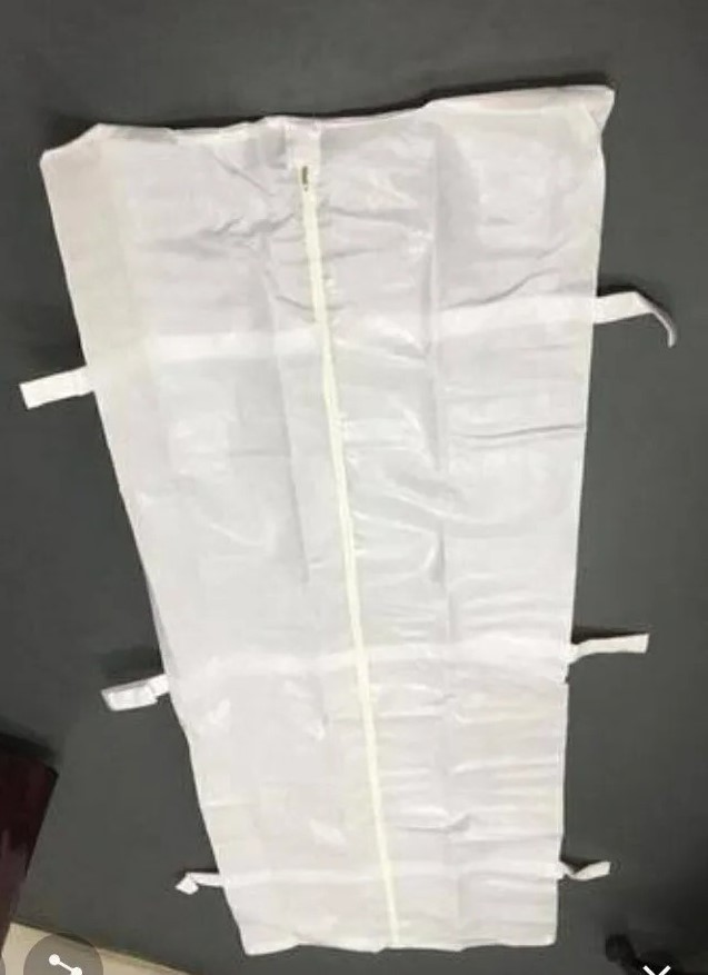 Disposable Mortuary Bag - Laminated Non Woven Fabric, Free Size, Multi-color | Leak Proof, Zip Closure With Handles For Safe Handling