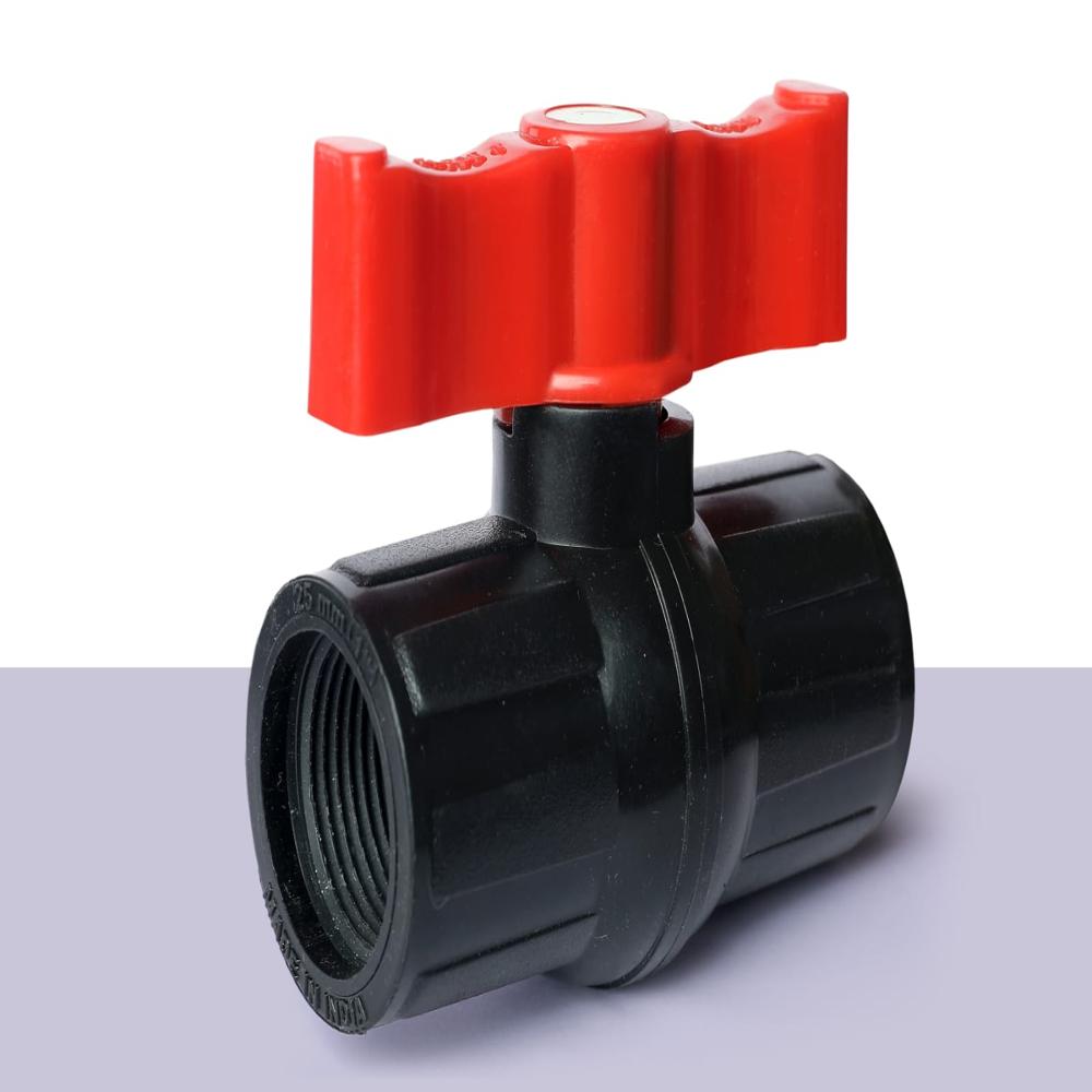 Plastic Black Solid Ball Valve - Application: All