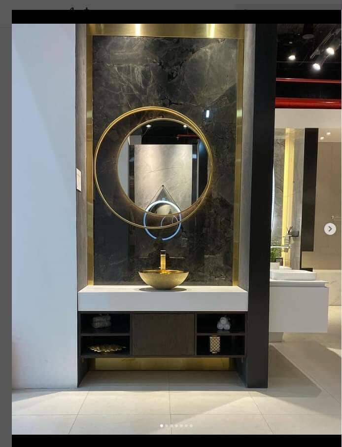 S.S. Metal Frame LED Mirror