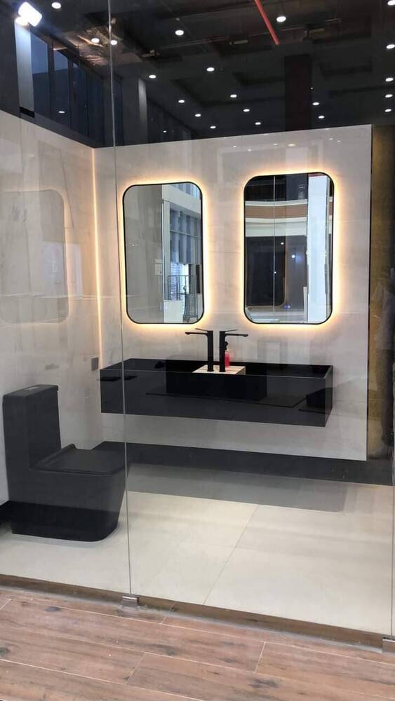Metal Frame Mirror With LED Backlight