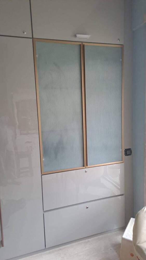 Fluted Glass Wardrobe Shutters