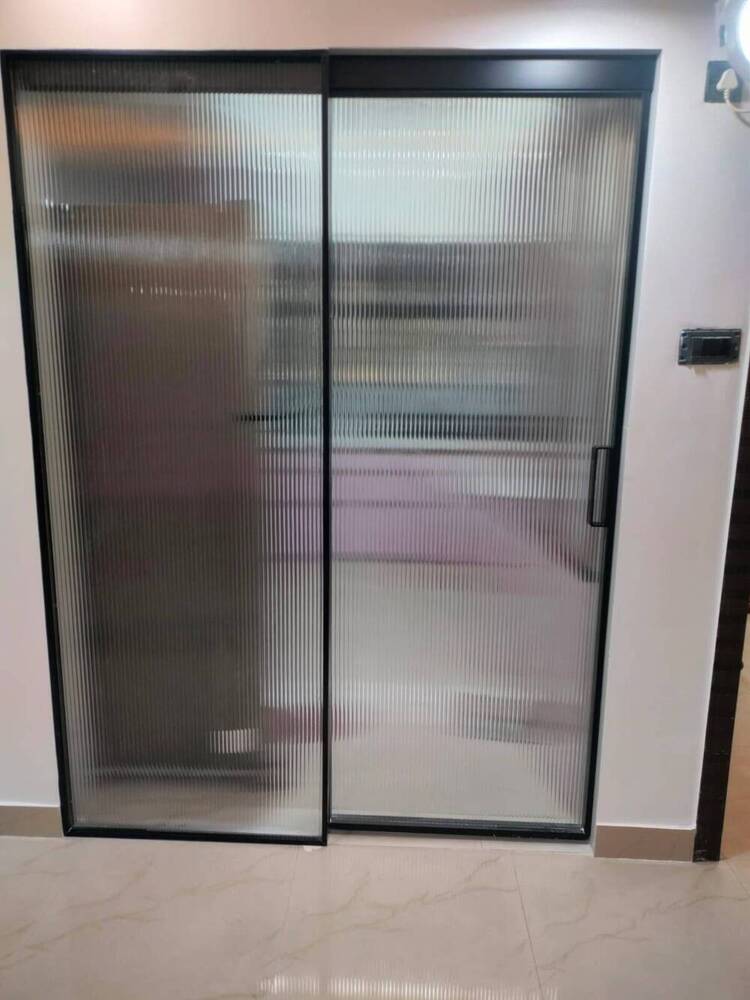 Fluted Glass Sliding Wardrobe