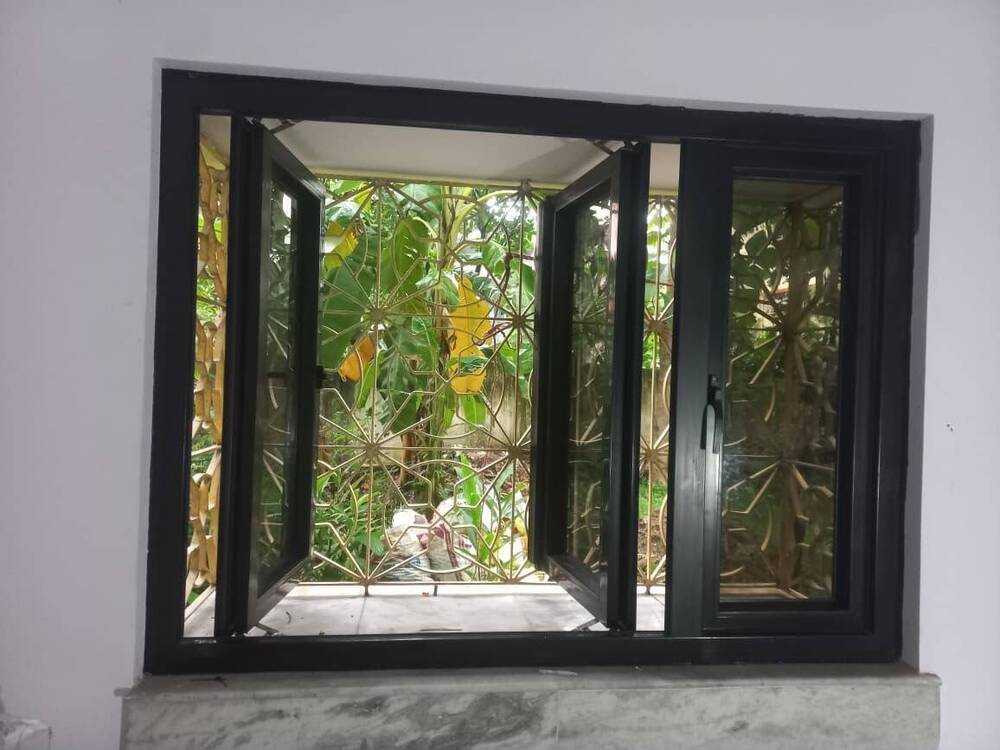 Black uPVC Openable Palla Window