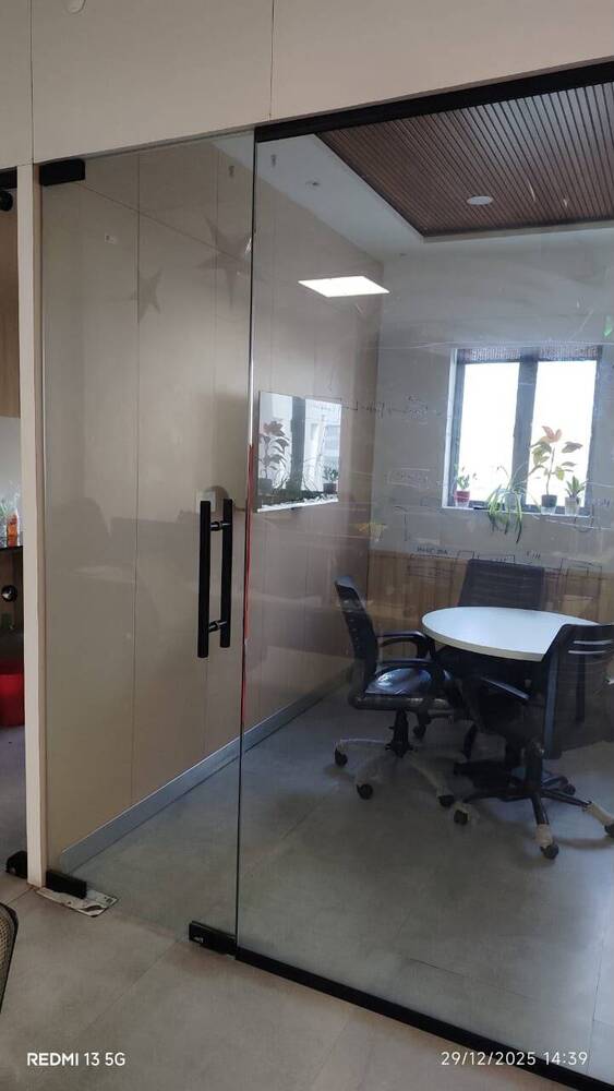 Frameless Glass Double Door