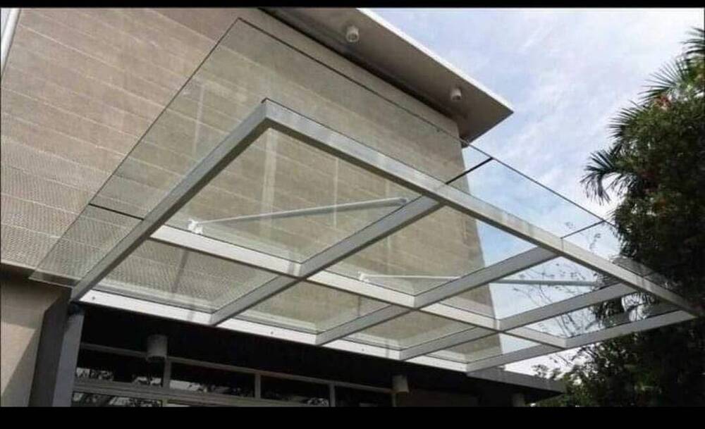 Glass Canopy With MS Structure
