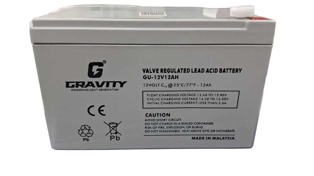 GU12V12AH Valve Regulated Lead Acid Battery