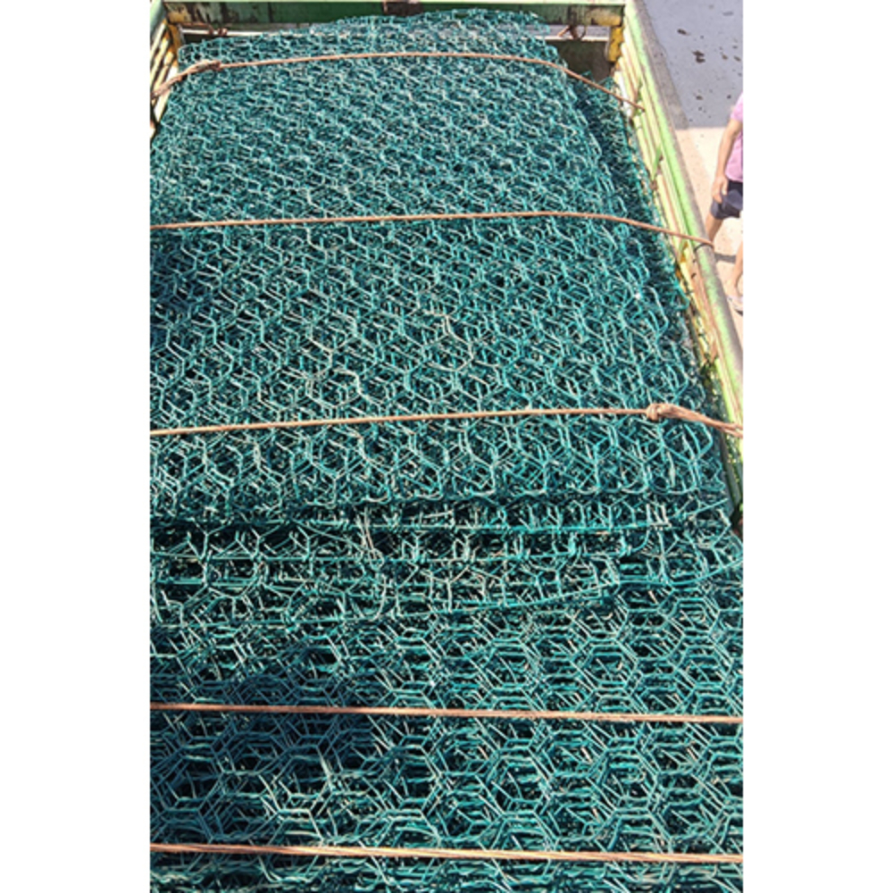 Pvc Gabion Box - Color: Green