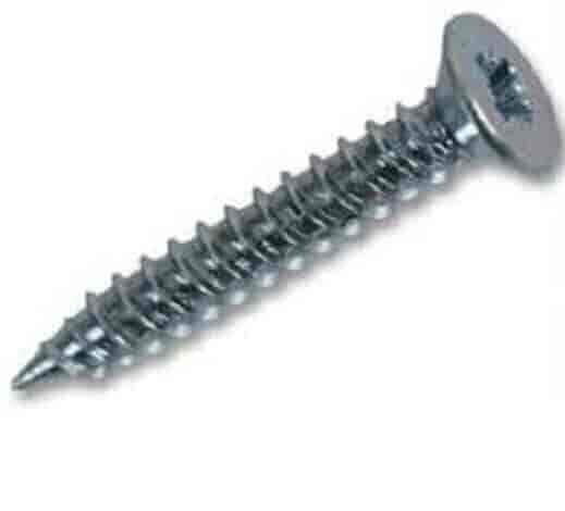 Mild Steel Silver Flat Head Screw