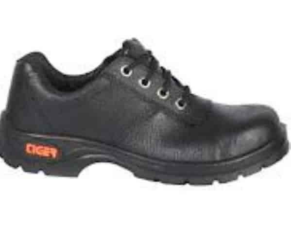 Leather Black Safety Shoe