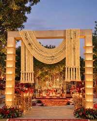 Wedding Decoration Wooden Candle Entry Gate