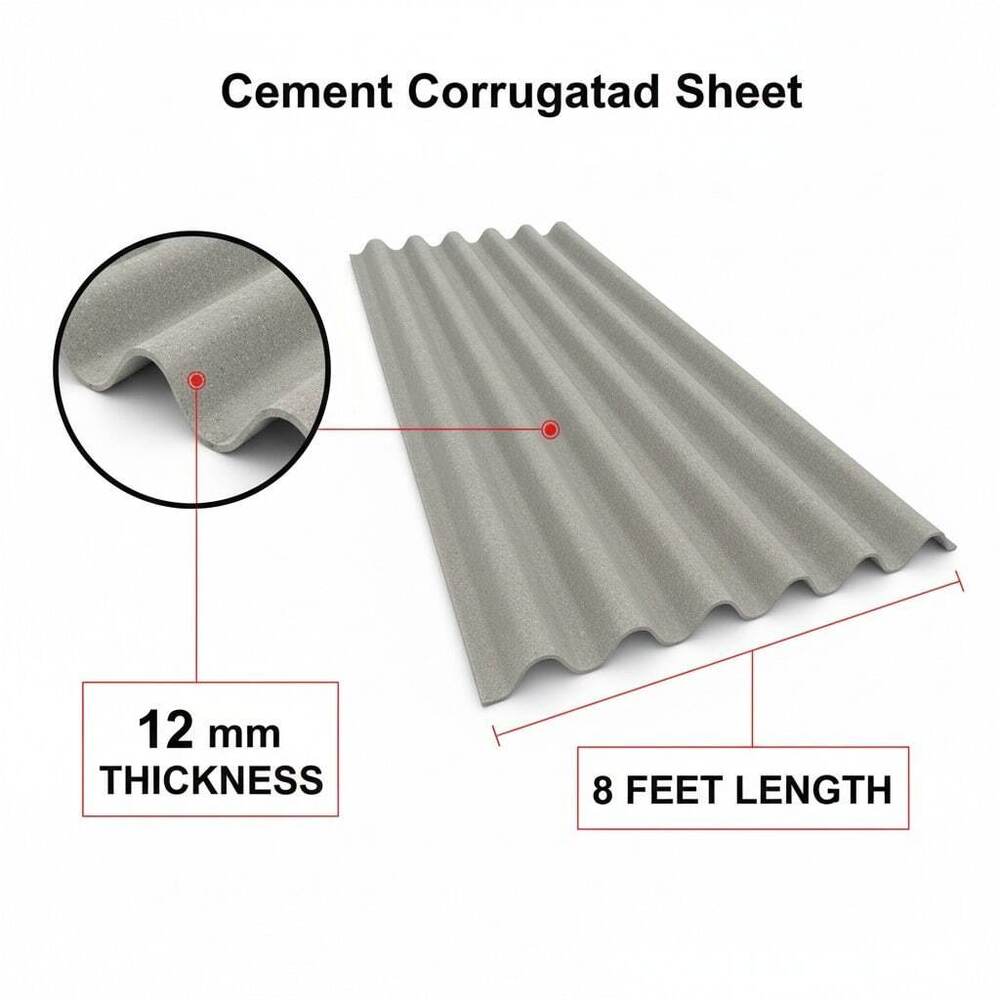 Cement Grey Roofing Sheet
