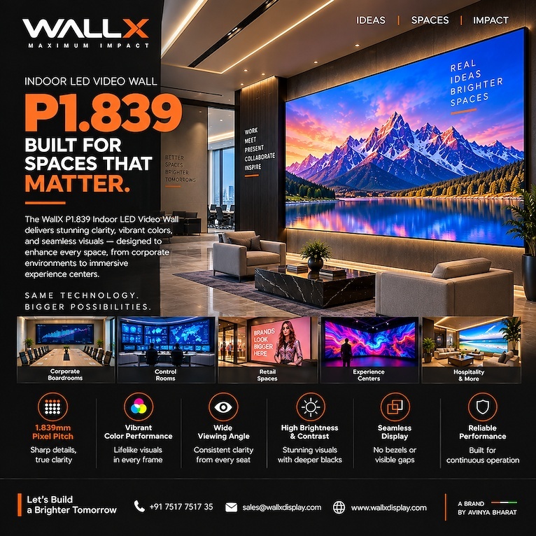 WallX COSMIC P1.839 Indoor LED Video Wall