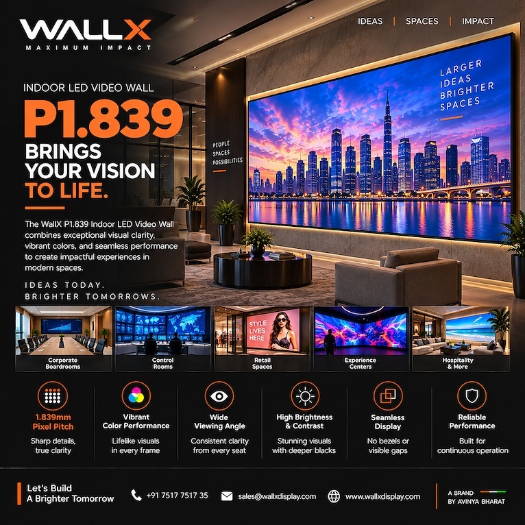 WallX COSMIC P1.839 Indoor LED Video Wall