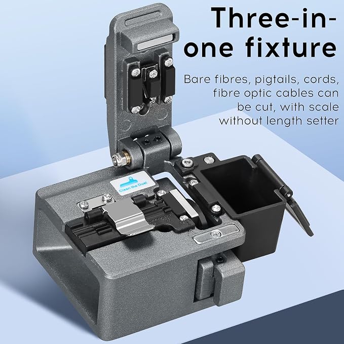 X5 High-Precision Optical Fiber Cleaver - Color: Blue