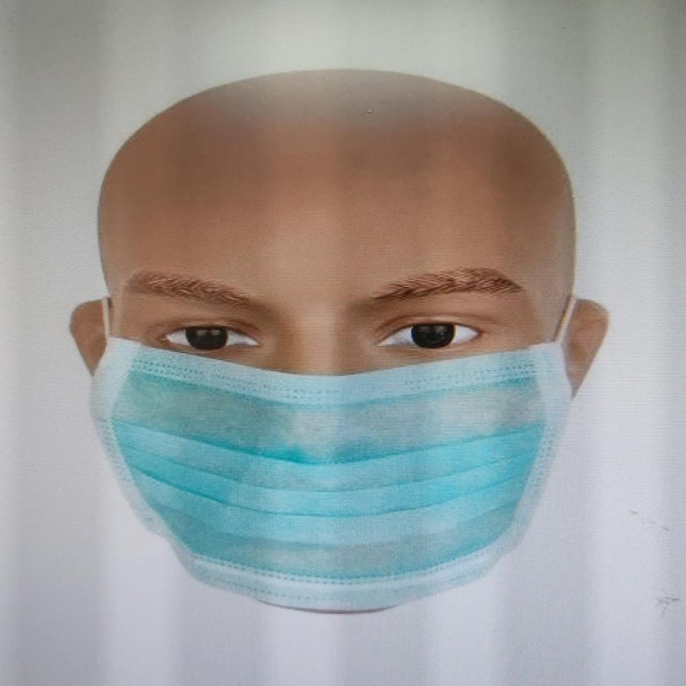 Disposable masks 2 ply TIE/ELASTIC with nosepin, ultrasonic sealing