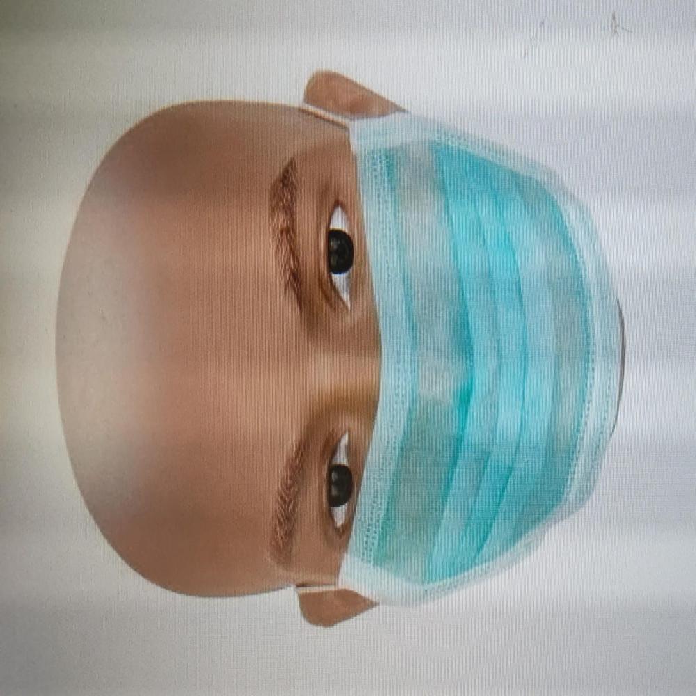 Disposable masks 2 ply TIE/ELASTIC with nosepin, ultrasonic sealing