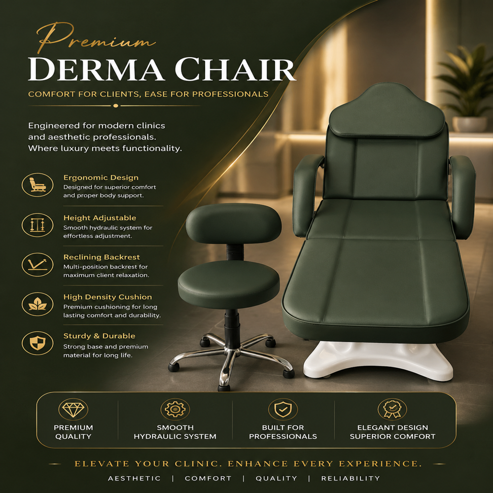 Blue Hydraulic Derma Bed