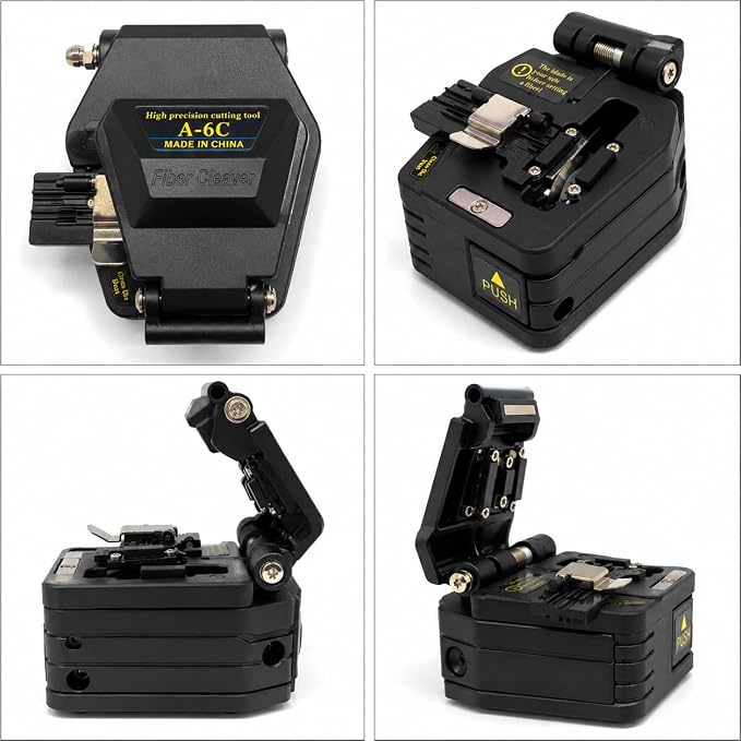 Aua-6C Optic Fiber Cleaver - Color: Black