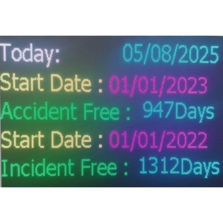 Safety Performance LED Display Board Outdoor Full Screen Type Multi Colour