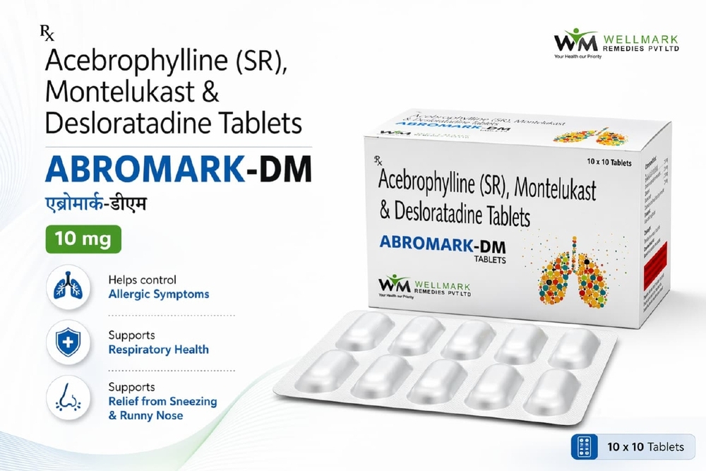 Acebrophylline SR Montelukast And Desloratadine Tablets