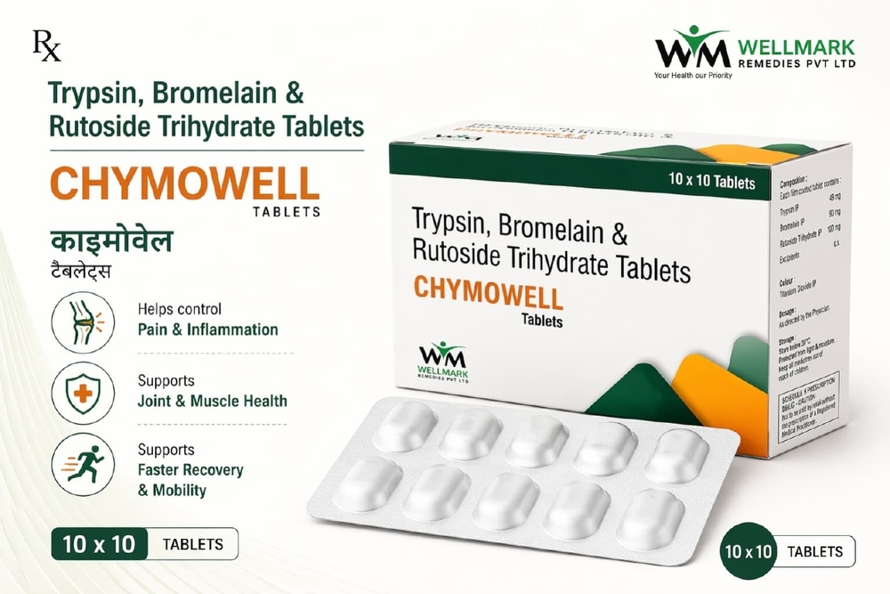 Trypsin Bromelain And Rutoside Trihydrate Tablets