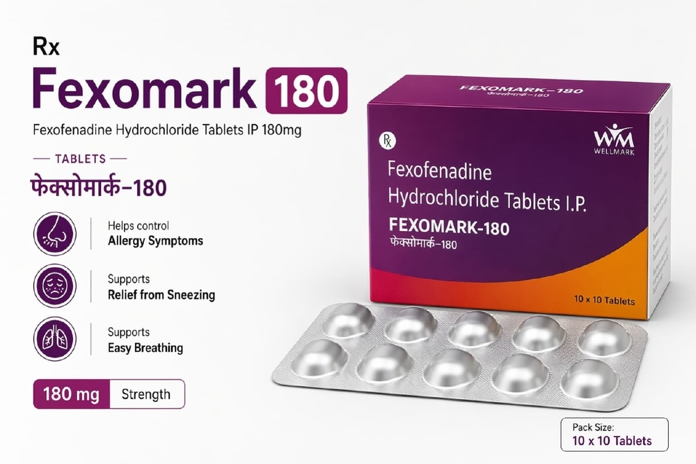 180mg Fexofenadine Hydrochloride Tablets IP