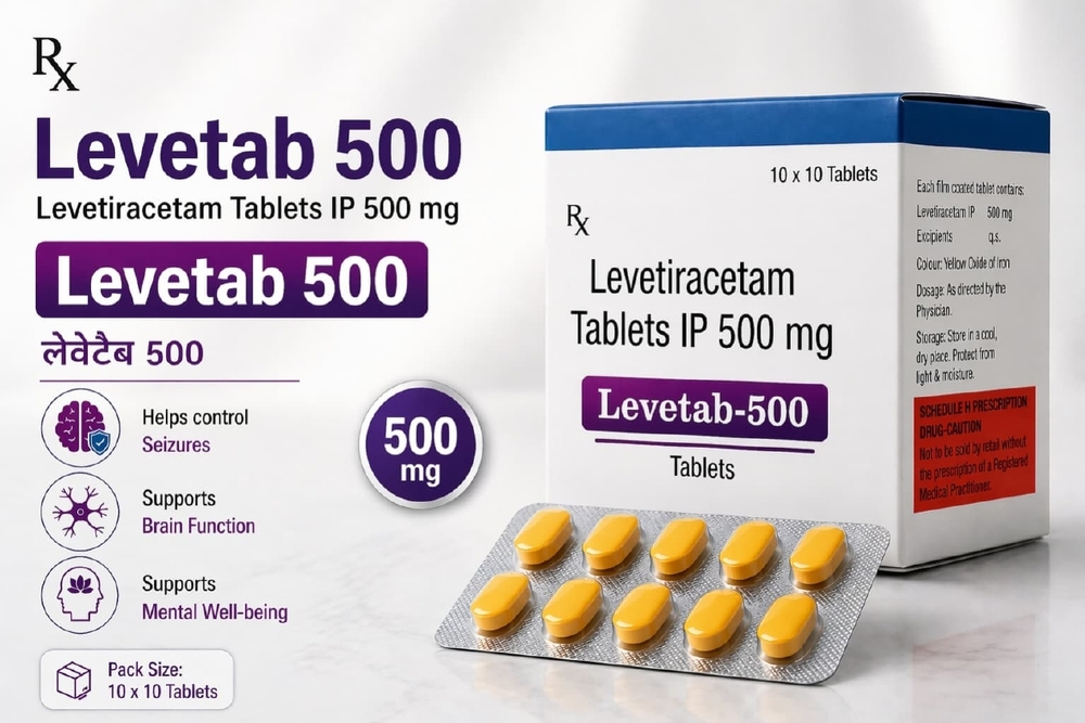 500mg Levetiracetam Tablets IP