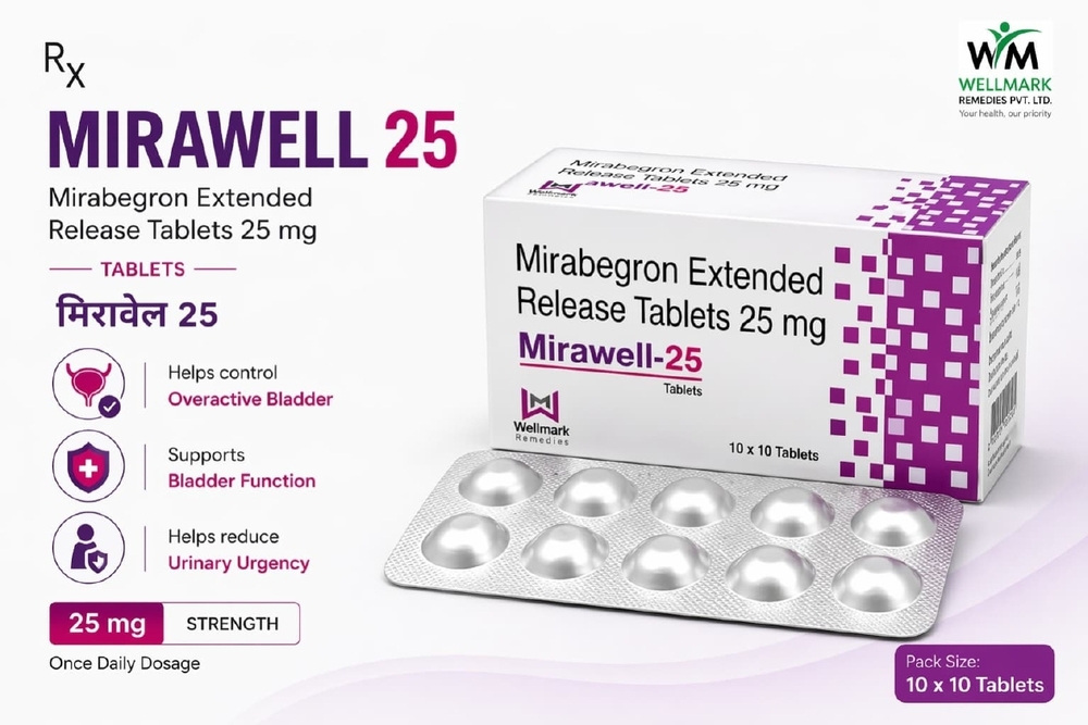 25mg Mirabegron Extended Release Tablets