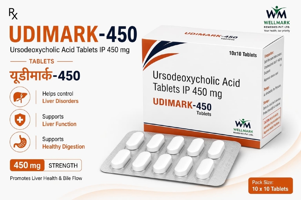 450mg Ursodeoxycholic Acid Tablets IP